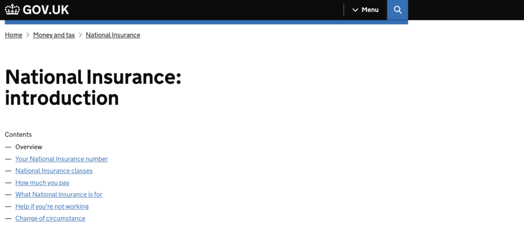 How to apply for a UK Government National Insurance (NI) numbers. These numbers may be obtained by HMRC online portal application process